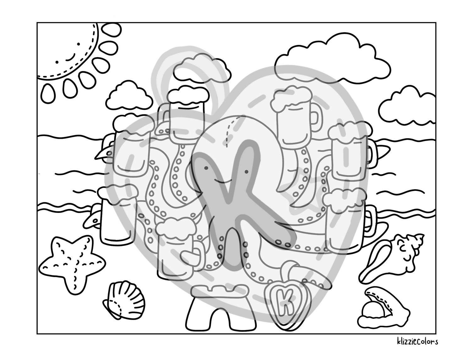 hot plush summer ⊹ ࣪ ˖ coloring bundle