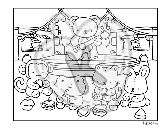 hot plush summer  ⊹ ࣪ ˖ coloring bundle
